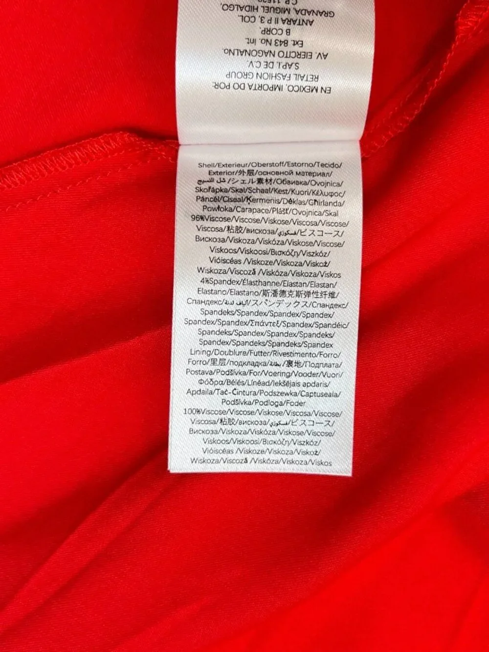 NWOT Farm Rio Red Gathered Midi Dress Size M - Picture 11 of 14
